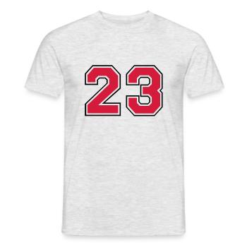 23__f2 - Männer T-Shirt - Grau meliert - Vorne - AI Model Male 178 dark (178cm)