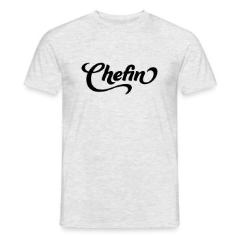 Chefin - Männer T-Shirt - Grau meliert - Vorne - AI Model Male 178 dark (178cm)