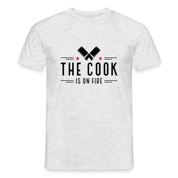 Cuire - T-shirt homme - gris chiné - Devant - AI Model Male 178 dark (178cm)