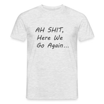 herewegoagain - Männer T-Shirt - Grau meliert - Vorne - AI Model Male 178 dark (178cm)