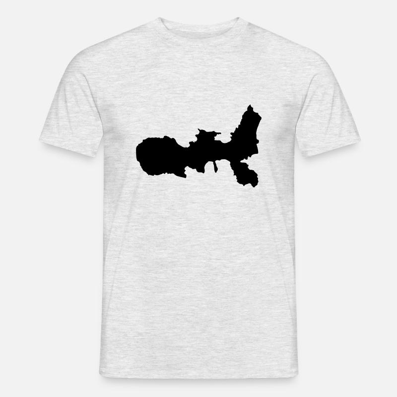 Elba - Männer T-Shirt - Grau meliert
