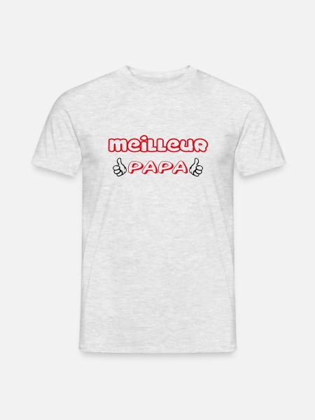 BEST DAD - Men's T-Shirt - heather grey
