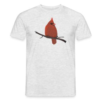 Kardinal - Männer T-Shirt - Grau meliert - Vorne - AI Model Male 178 dark (178cm)