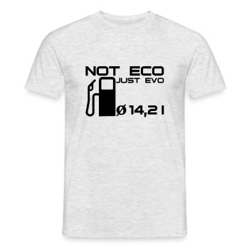 Not Eco - Just Evo - Männer T-Shirt - Grau meliert - Vorne - AI Model Male 178 dark (178cm)