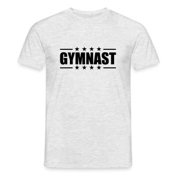 gymnast gymnastics gymnastics stool gymnastics - Men's T-Shirt - heather grey - Front - AI Model Male 178 dark (178cm)