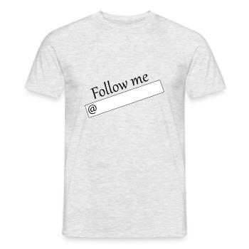 Influencer Social Media - Männer T-Shirt - Grau meliert - Vorne - AI Model Male 178 dark (178cm)