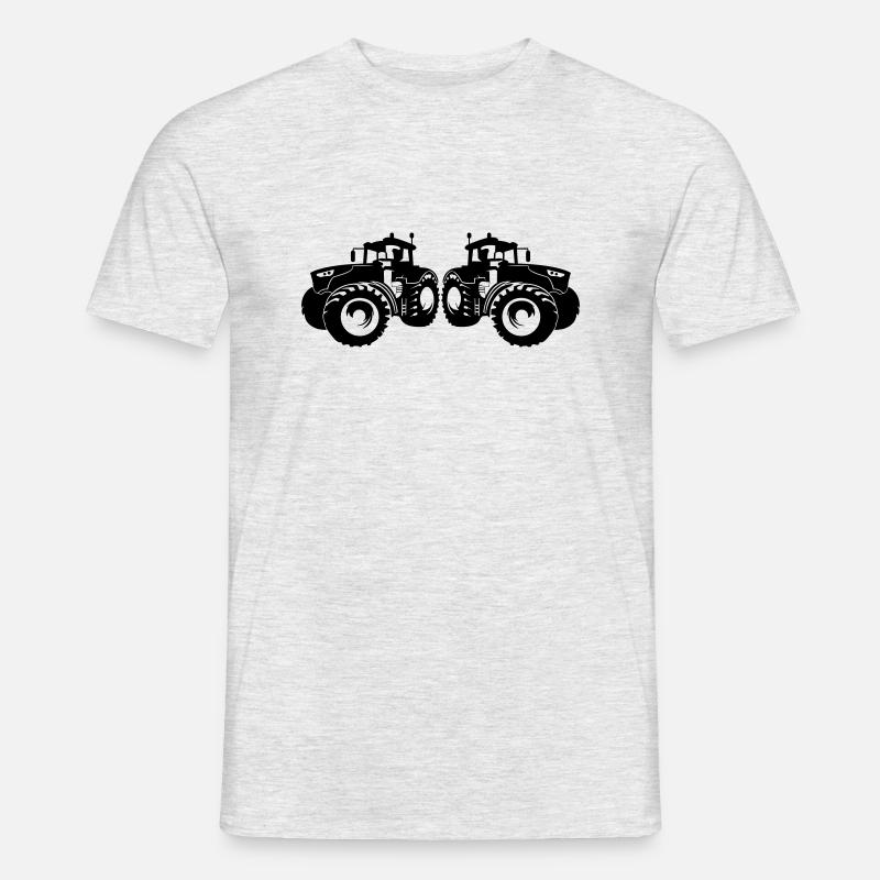 traktor_2 - Männer T-Shirt - Grau meliert