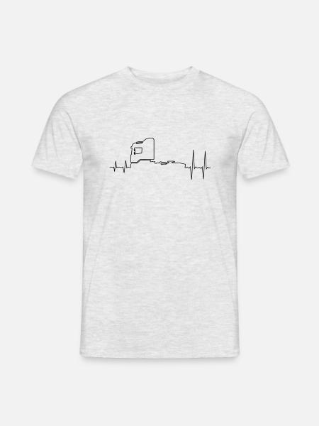 LKW Zugmaschine - Männer T-Shirt - Grau meliert
