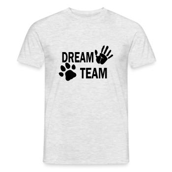 Chien chien - T-shirt homme - gris chiné - Devant - AI Model Male 178 dark (178cm)
