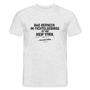 Bad Berneck im Fichtelgebirge - Männer T-Shirt - Grau meliert - Vorne - AI Model Male 178 dark (178cm)