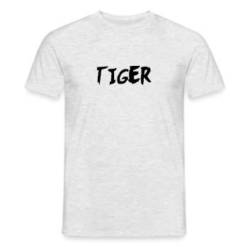 Tiger - Men's T-Shirt - heather grey - Front - AI Model Male 178 dark (178cm)