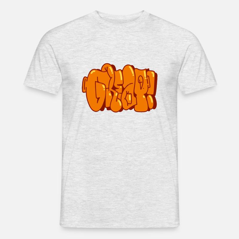 GROSSE BLASE - Männer T-Shirt - Grau meliert