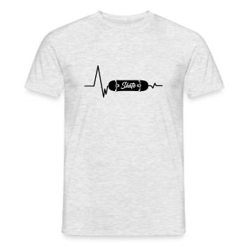 Skateboard Skater Sport - T-shirt homme - gris chiné - Devant - AI Model Male 178 dark (178cm)