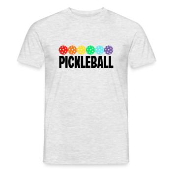 Pickleball - Men's T-Shirt - heather grey - Front - AI Model Male 178 dark (178cm)