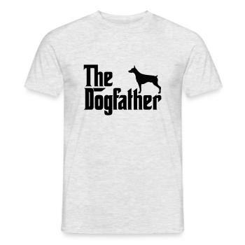 Dobermann Hundevater Hund Liebhaber Pate Stil - Männer T-Shirt - Grau meliert - Vorne - AI Model Male 178 dark (178cm)