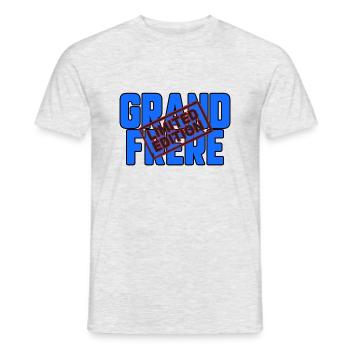 Grand frère - T-shirt homme - gris chiné - Devant - AI Model Male 178 dark (178cm)