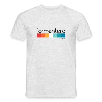 Formentera - Spain - Islas Baleares - Balearen - Männer T-Shirt - Grau meliert - Vorne - AI Model Male 178 dark (178cm)