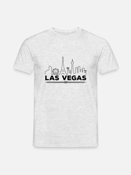 Las Vegas Silhouette - Men's T-Shirt - heather grey