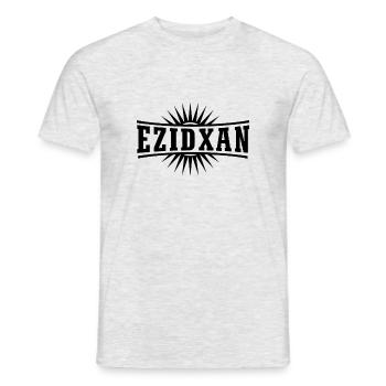 Ezidxan + Sonne - Männer T-Shirt - Grau meliert - Vorne - AI Model Male 178 dark (178cm)