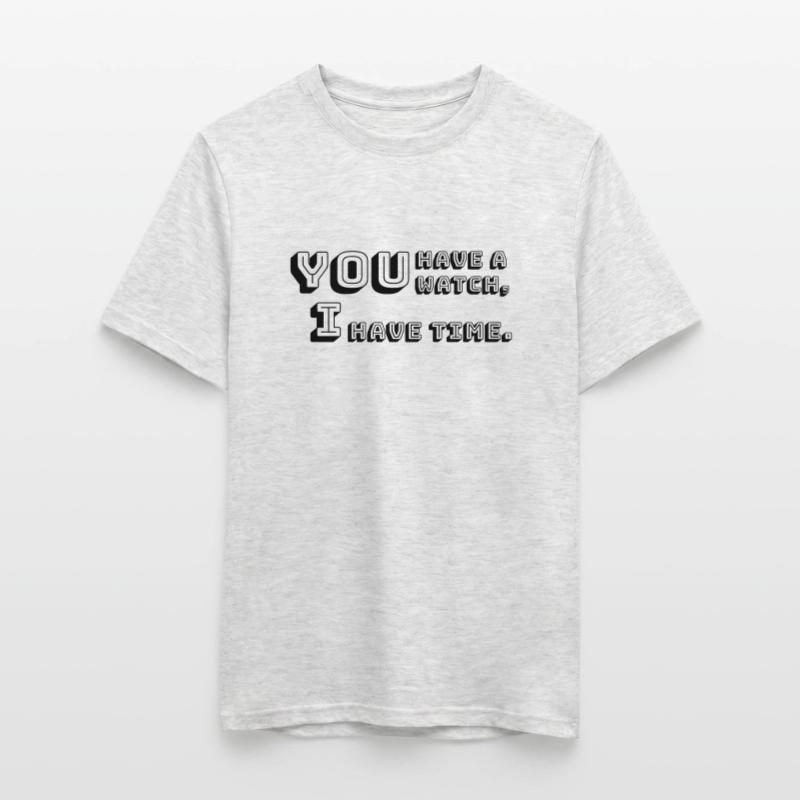 Zeit oder Geld, was ist besser? Männer T-Shirt