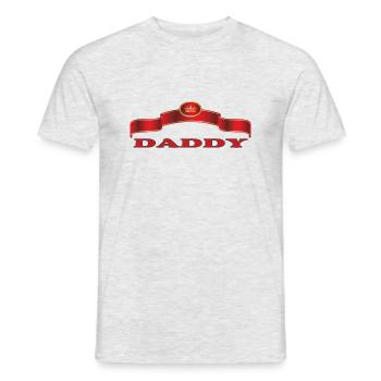 PAPA - Männer T-Shirt - Grau meliert - Vorne - AI Model Male 178 dark (178cm)