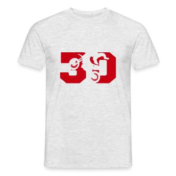 Moto 30 Biker - Männer T-Shirt - Grau meliert - Vorne - AI Model Male 178 dark (178cm)