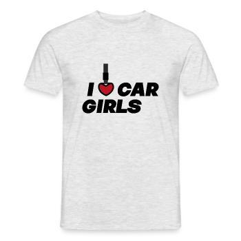 I love car girls / Auto Tuning Designs - Men's T-Shirt - heather grey - Front - AI Model Male 178 dark (178cm)