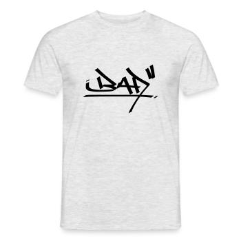 graffiti bad 01 - Männer T-Shirt - Grau meliert - Vorne - AI Model Male 178 dark (178cm)