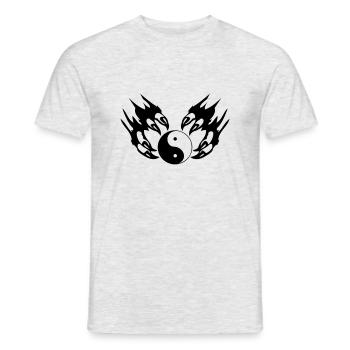 tribal_kralle - Männer T-Shirt - Grau meliert - Vorne - AI Model Male 178 dark (178cm)