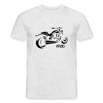 hd vrod - Männer T-Shirt - Grau meliert - Vorne - AI Model Male 178 dark (178cm)