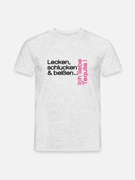 tequilla - Männer T-Shirt - Grau meliert
