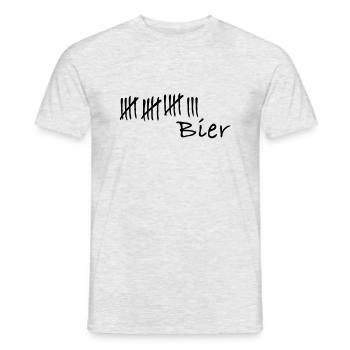 18 strokes beer - Men's T-Shirt - heather grey - Front - AI Model Male 178 dark (178cm)