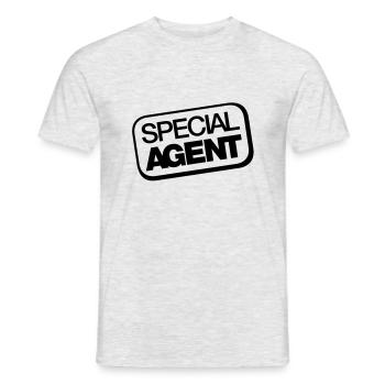 special_agent_ak1 - T-shirt homme - gris chiné - Devant - AI Model Male 178 dark (178cm)