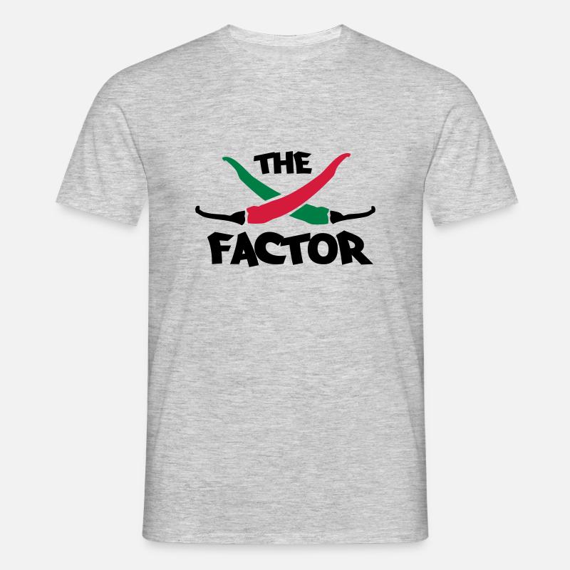 The chilli factor - Männer T-Shirt - Grau meliert