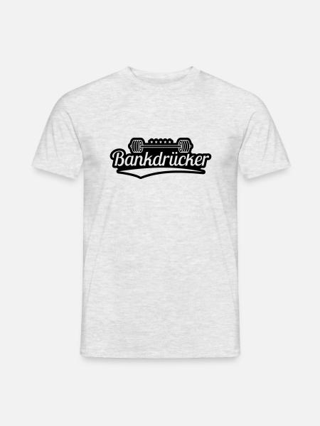 bankdruecker_gu1 - Männer T-Shirt - Grau meliert