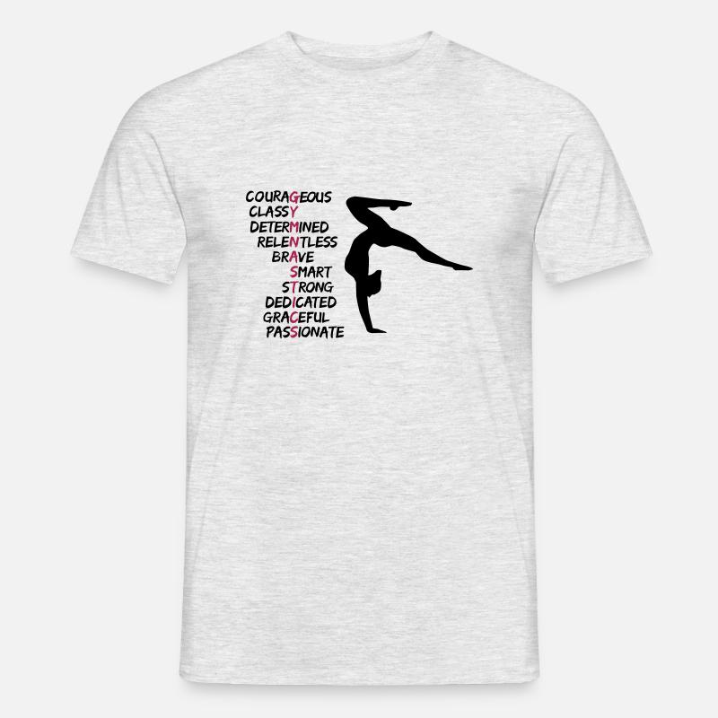 Ginnastica, ginnastica, ginnasta - T-shirt uomo - grigio melange