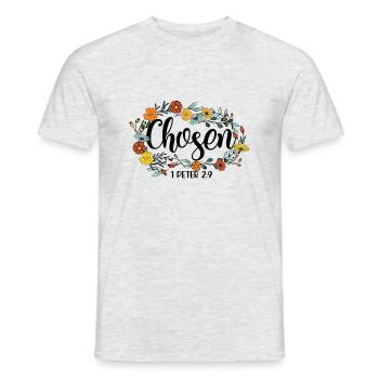 Church Religion Catholic Catholic Jesus Christ - Men's T-Shirt - heather grey - Front - AI Model Male 178 dark (178cm)