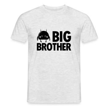 Frère aîné - T-shirt homme - gris chiné - Devant - AI Model Male 178 dark (178cm)