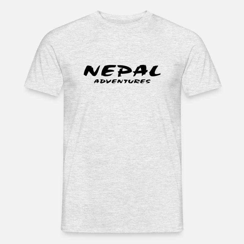 Nepal - Männer T-Shirt - Grau meliert