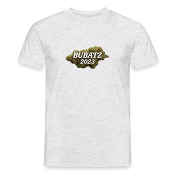 Bubatz 2023 - Männer T-Shirt - Grau meliert - Vorne - AI Model Male 178 dark (178cm)