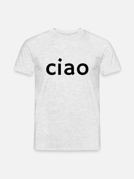 Ciao – Classic Italian Greeting Design - Men's T-Shirt - heather grey