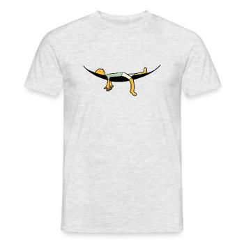 Hamac Sommeil Détente Joyeuses Fêtes - T-shirt homme - gris chiné - Devant - AI Model Male 178 dark (178cm)