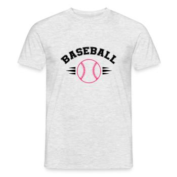 base-ball - T-shirt homme - gris chiné - Devant - AI Model Male 178 dark (178cm)