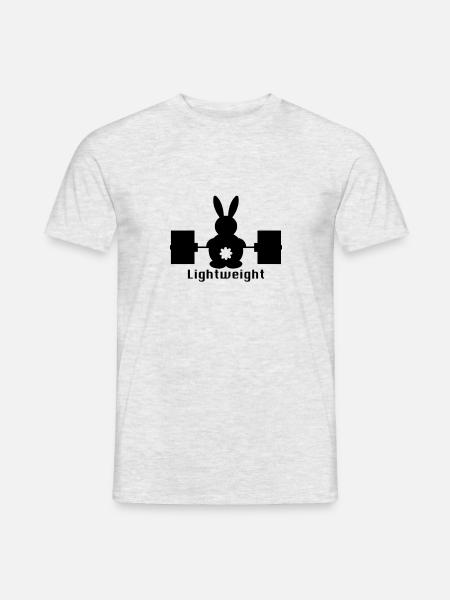 Deadlift Rabit - Männer T-Shirt - Grau meliert
