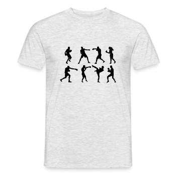 Schattenboxen Boxen - Männer T-Shirt - Grau meliert - Vorne - AI Model Male 178 dark (178cm)