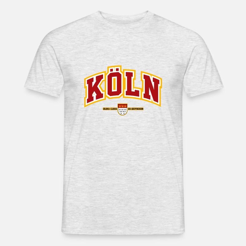 KÖLN - Männer T-Shirt - Grau meliert