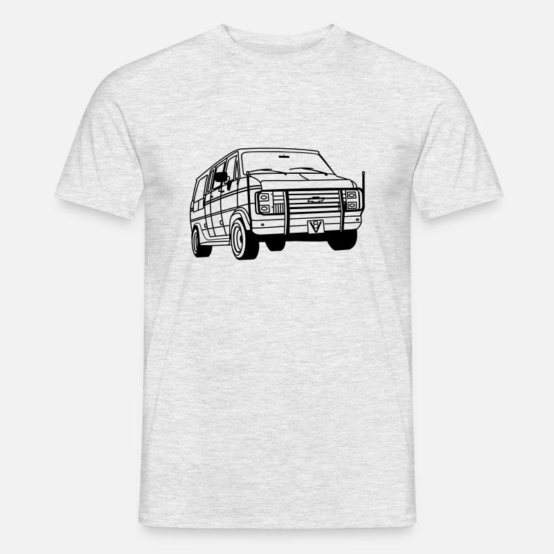 ChevyVan01_1 - Männer T-Shirt - Grau meliert