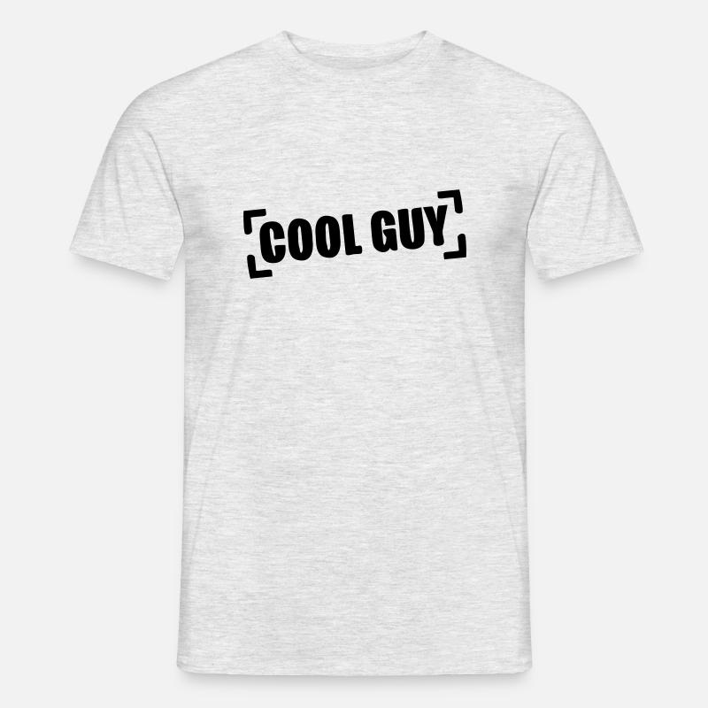 cool_guy_stamp_a1 - Männer T-Shirt - Grau meliert