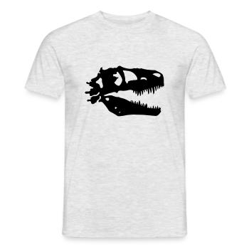 T-rex - Men's T-Shirt - heather grey - Front - AI Model Male 178 dark (178cm)