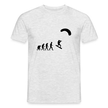 kitesurfer - Men's T-Shirt - heather grey - Front - AI Model Male 178 dark (178cm)